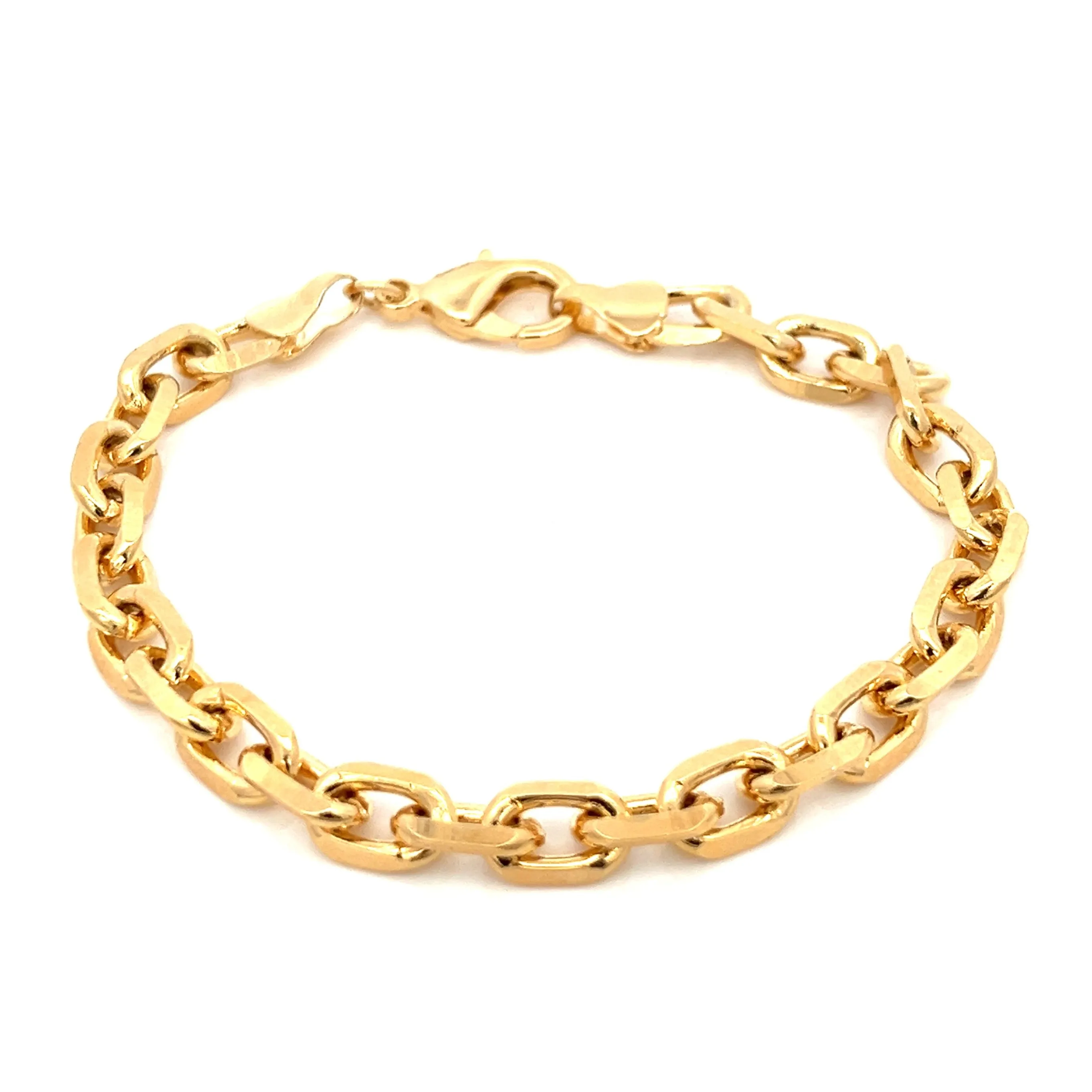 14K-gold-filled luxe anchor chain bracelet