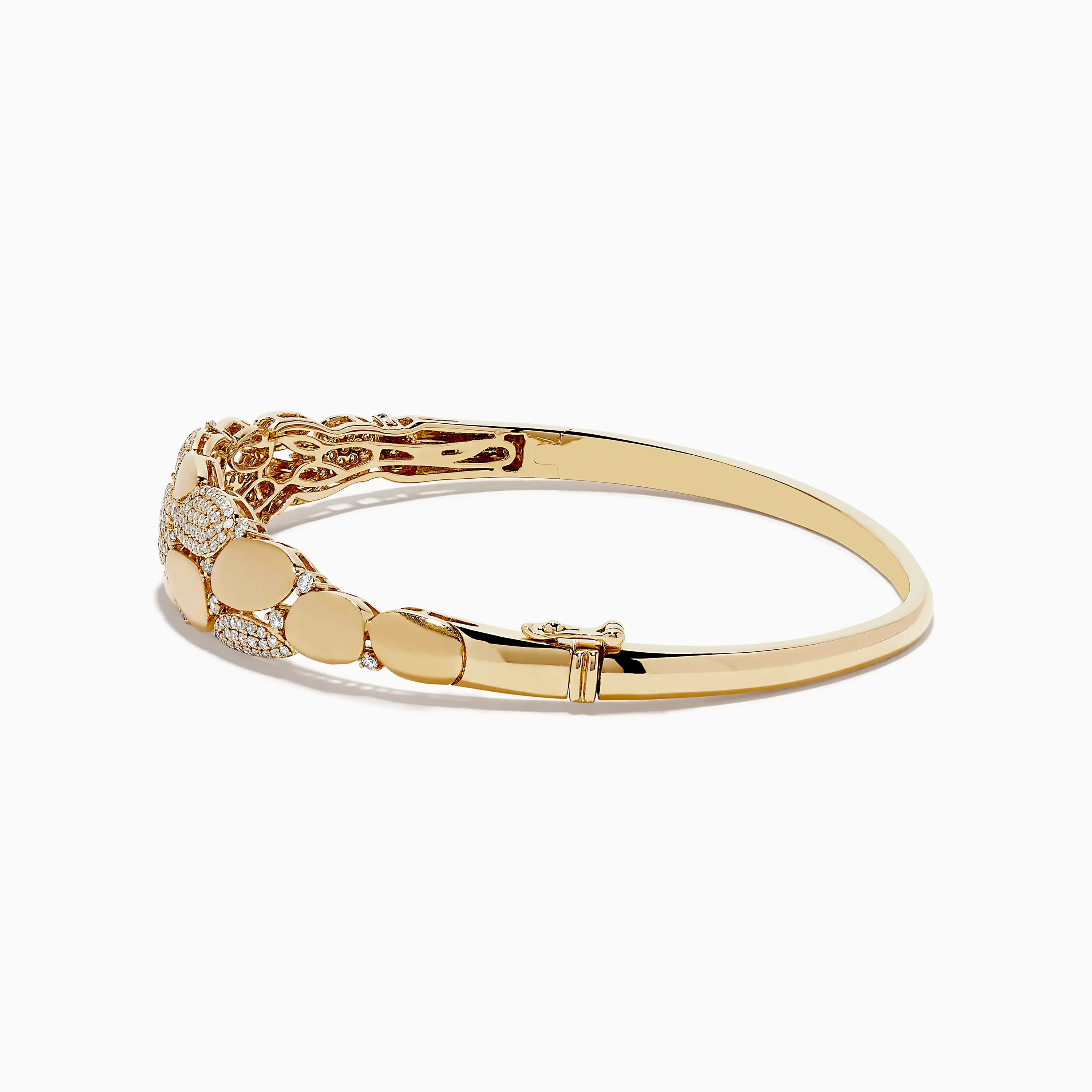 14K Yellow Gold Diamond Bangle