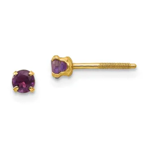 14k Yellow Gold Madi K Amethyst Earrings