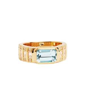 18k Gold Vermeil Calm Your Soul Topaz Ring