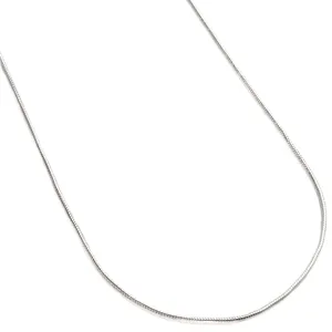 21" Italian Sterling Silver Snake Chain Necklace 1mm