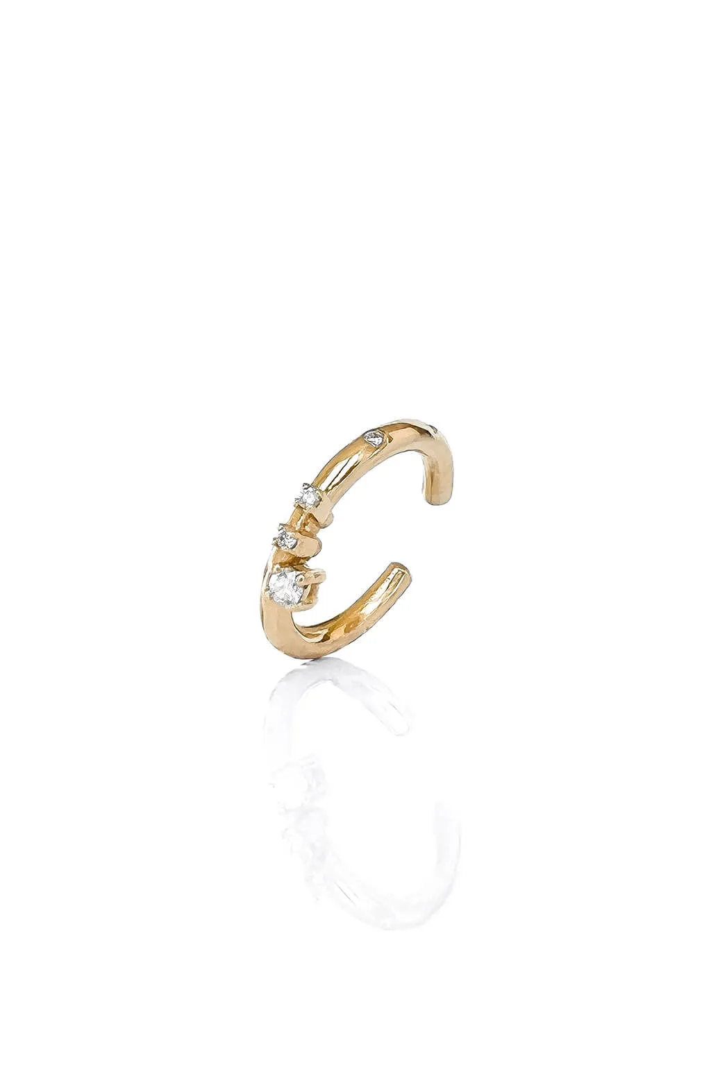 3 Sparks gold ear cuff