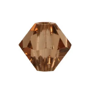 5328 Swarovski xilion bicone light smoked topaz 6mm (10)