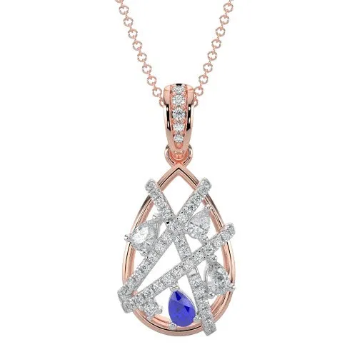 .62ctw Diamond Sapphire Pendant