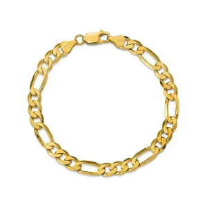 9" 9.9mm Hollow Figaro Chain Bracelet