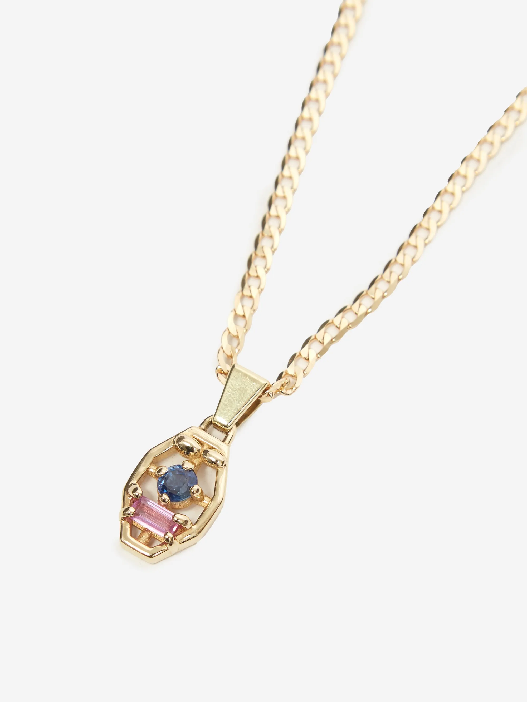 Alec Doherty Sly One Pendant Necklace - Gold/Sapphire