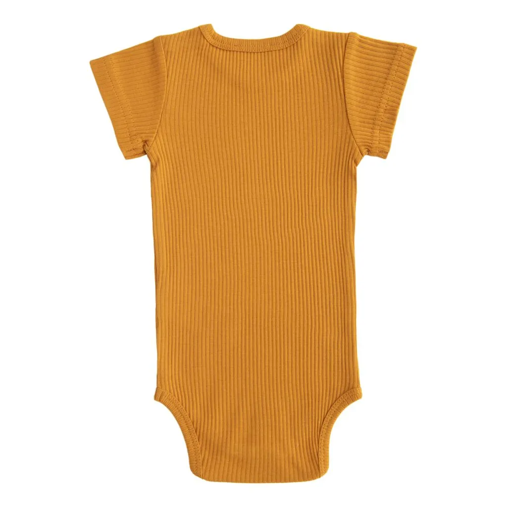 Amber Orange SS Modal Bodysuit