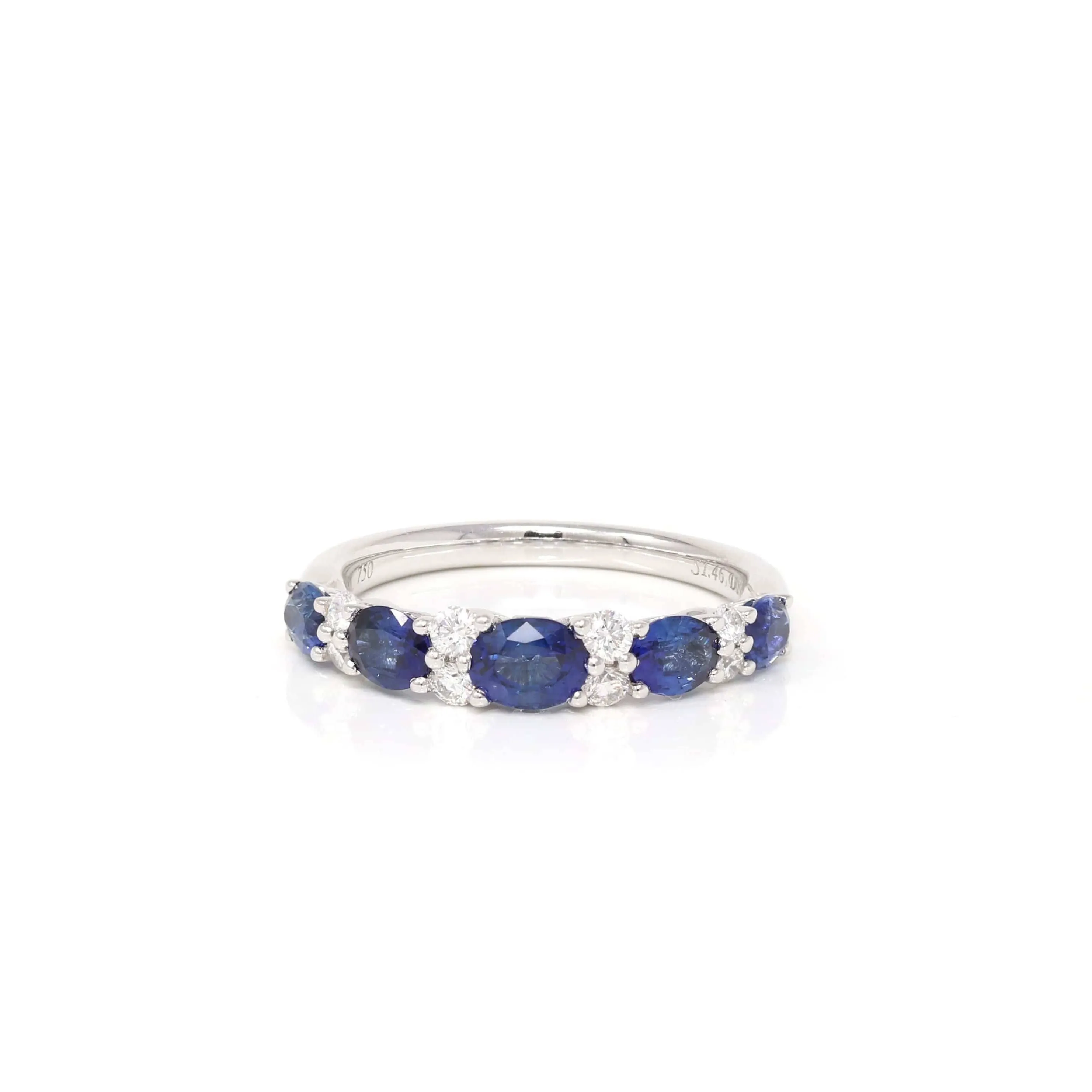 Baikalla™ "Savannah" Natural Sapphire Channel Set Wedding Band