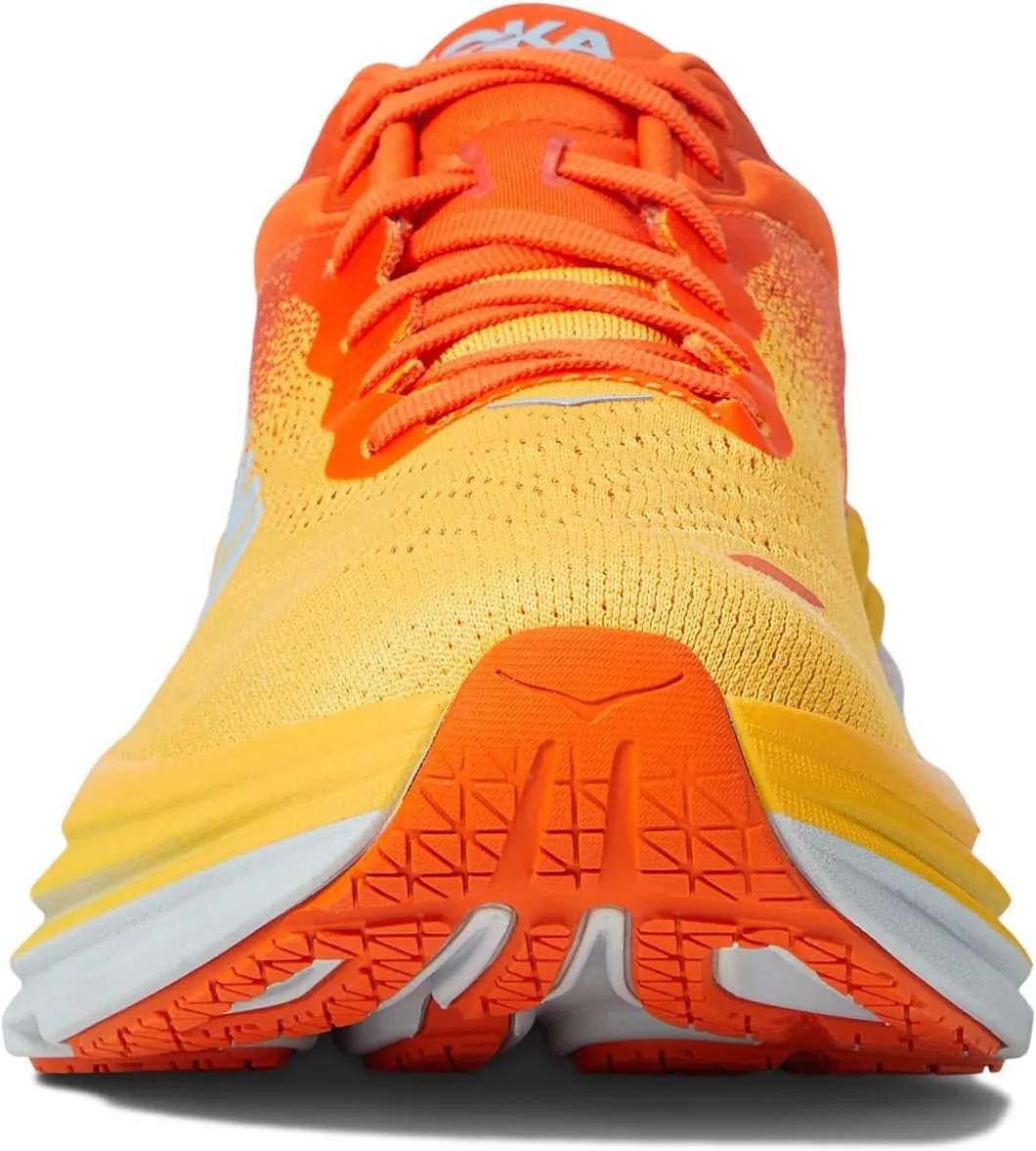 Bondi 8 Hoka Sneakers in Puffin's Bill/Amber Yellow