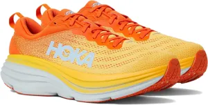 Bondi 8 Hoka Sneakers in Puffin's Bill/Amber Yellow