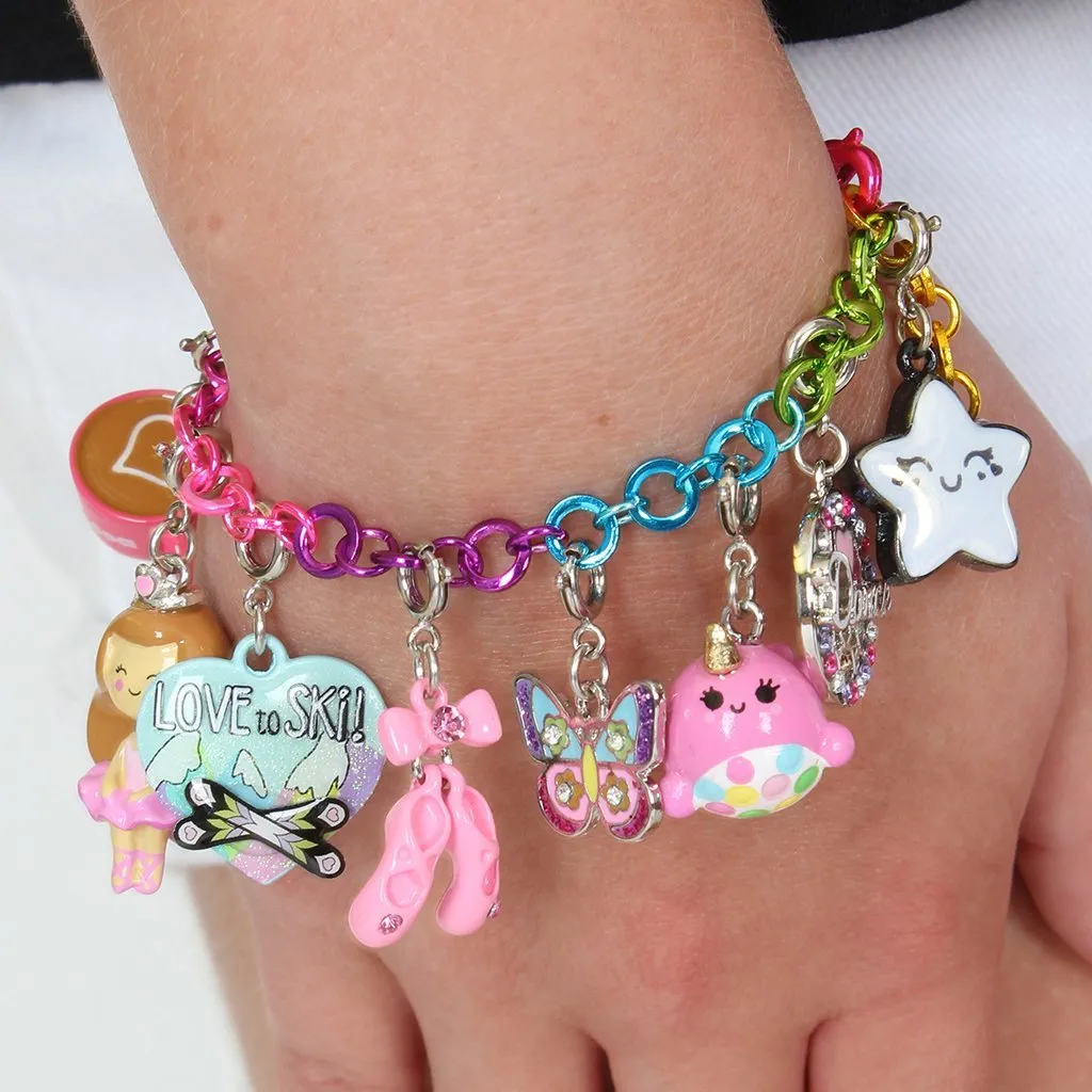 Charm It! Rainbow Chain Charm Bracelet