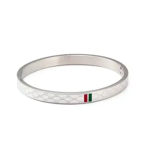 Classy Men 6mm Silver Luxury Bangle Bracelet