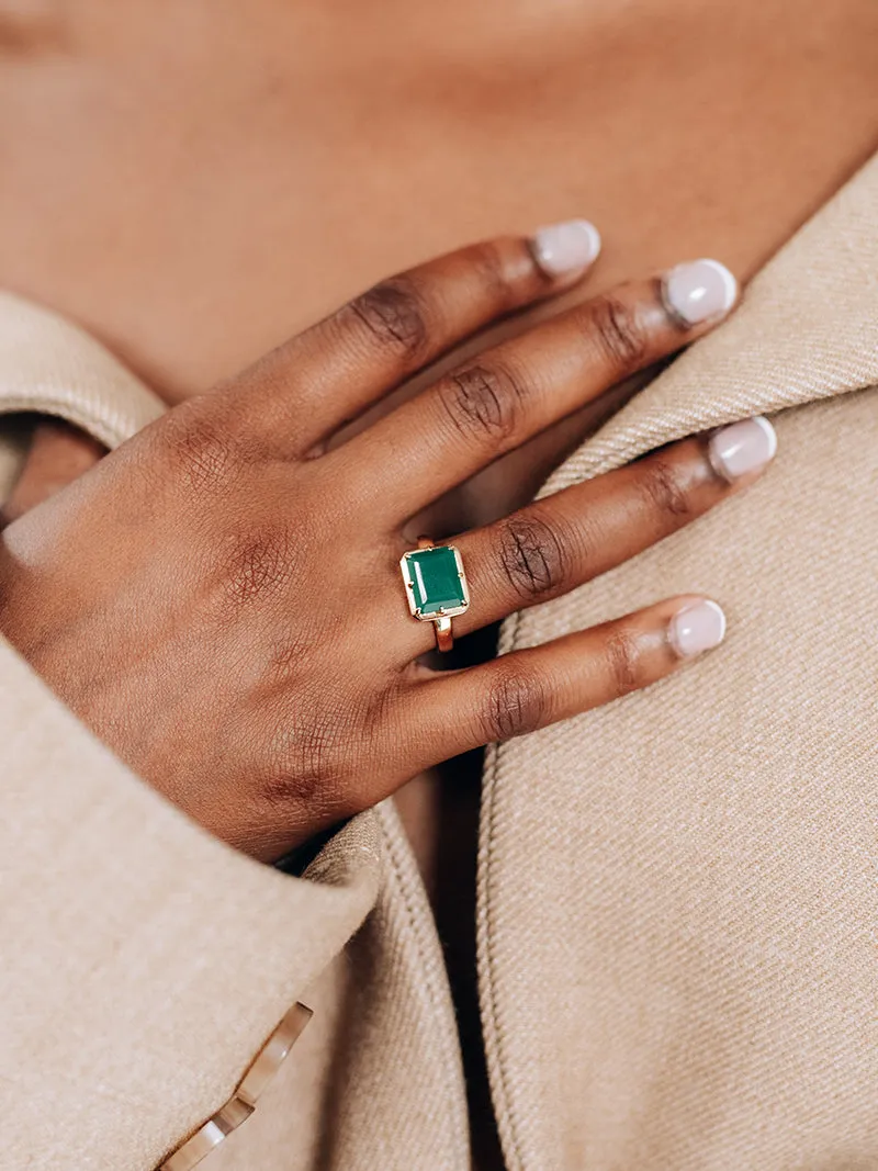 Cléo Daniela Emerald Cut Ring