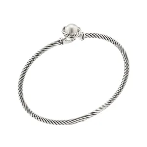 David Yurman Chatelaine Round 3MM Bracelet with Hook Clasp