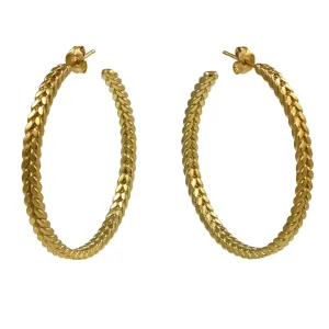 Demeter Large Hoops Gold