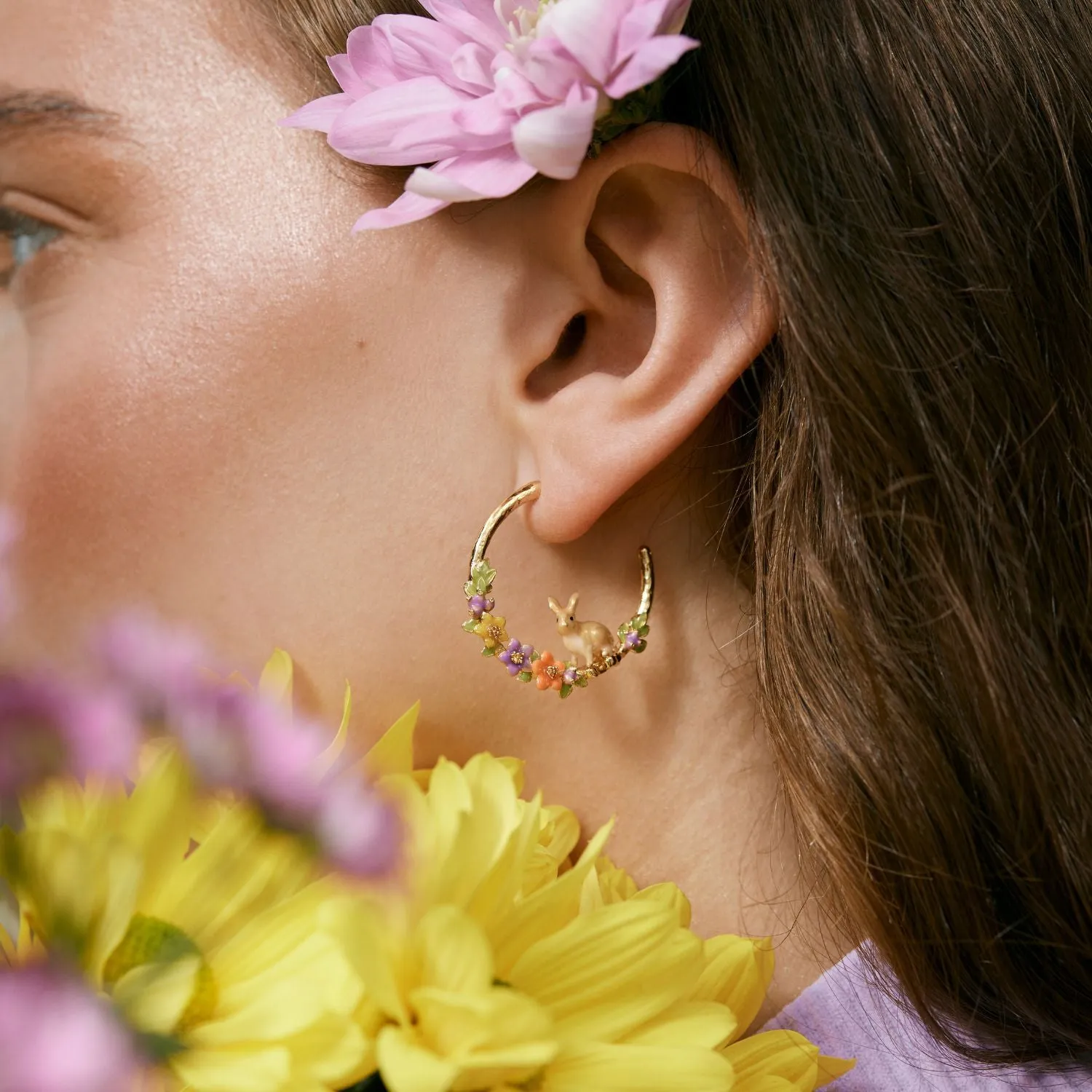 Flower Rabbit Hoops