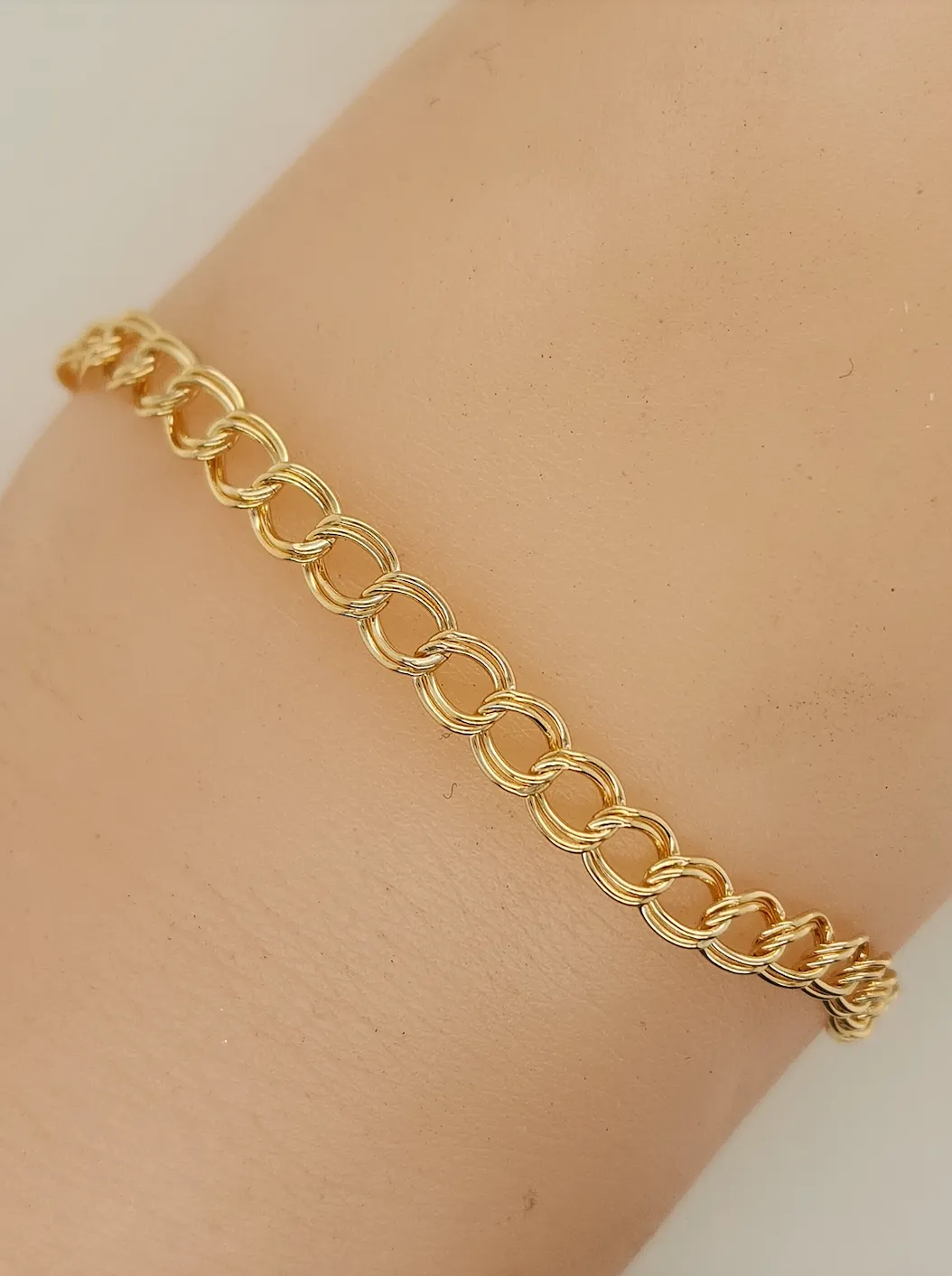 Gold Double Cable Bracelet