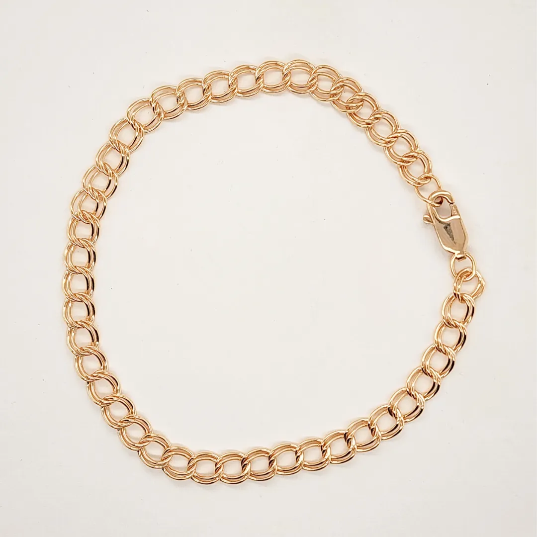 Gold Double Cable Bracelet