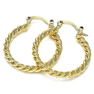 Gold Filled Twist Hoop Earring