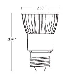 Halco PAR16/4AMB/NFL/LED - 4 Watt PAR16 LED - Amber -Narrow Flood