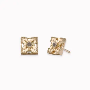 Harmony Gemstone Stud Earrings - Single Stone