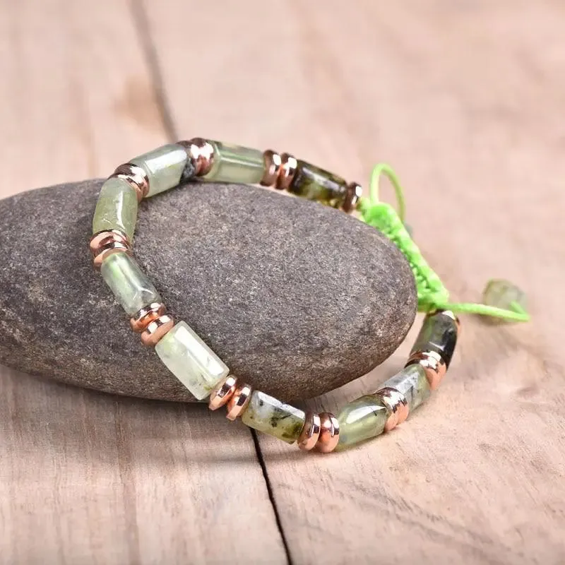 Heart Chakra Healing Peridot Stone Bracelet