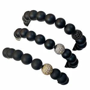 Joellery Beaded Onyx Bracelet