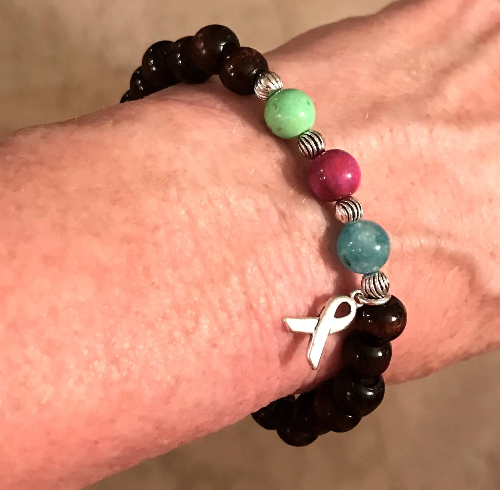 Keep the Faith Metastatic Breast Cancer Support Bracelet