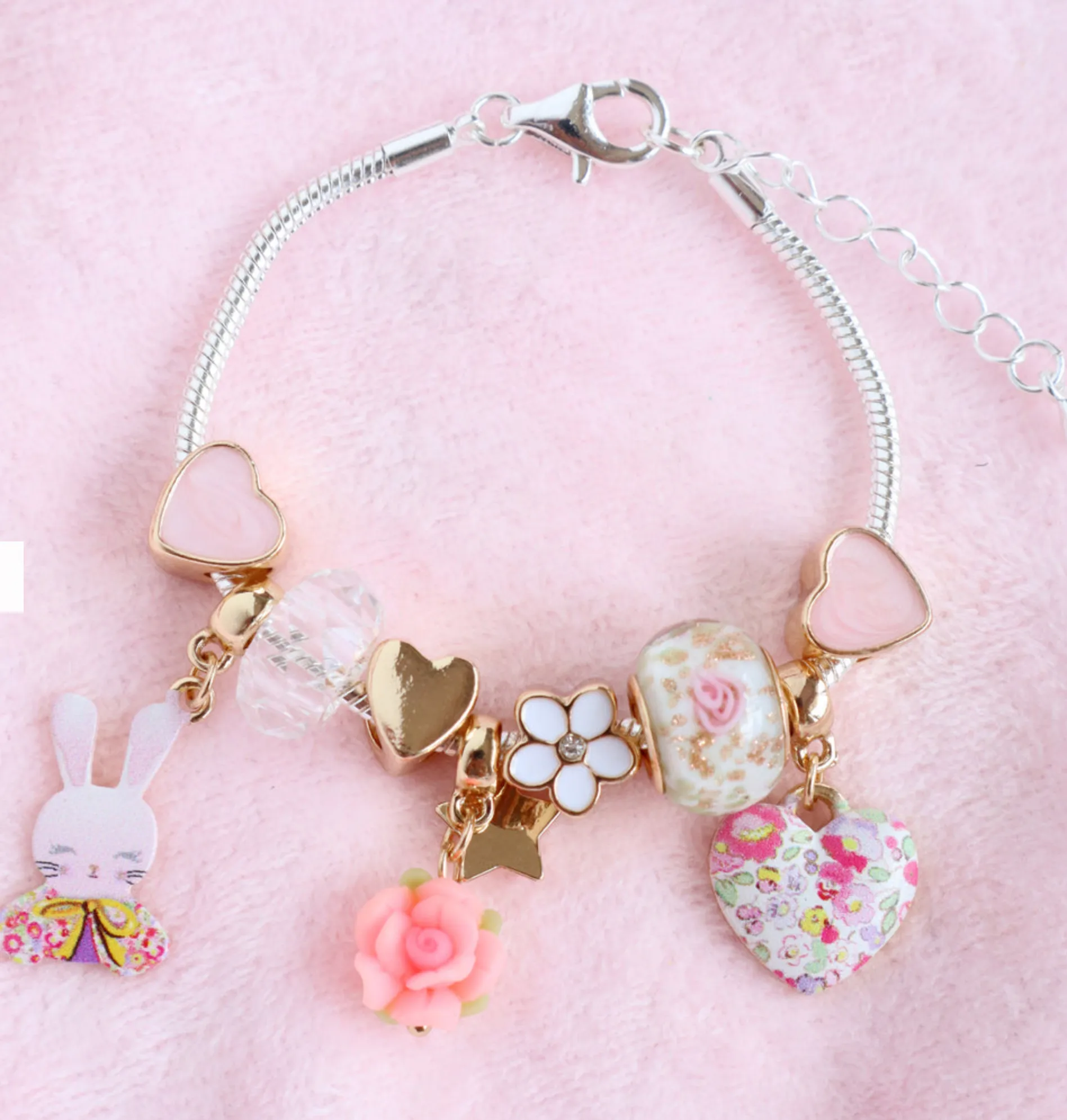 Lauren Hinkley Petite Fleur BunBun Charm Bracelet