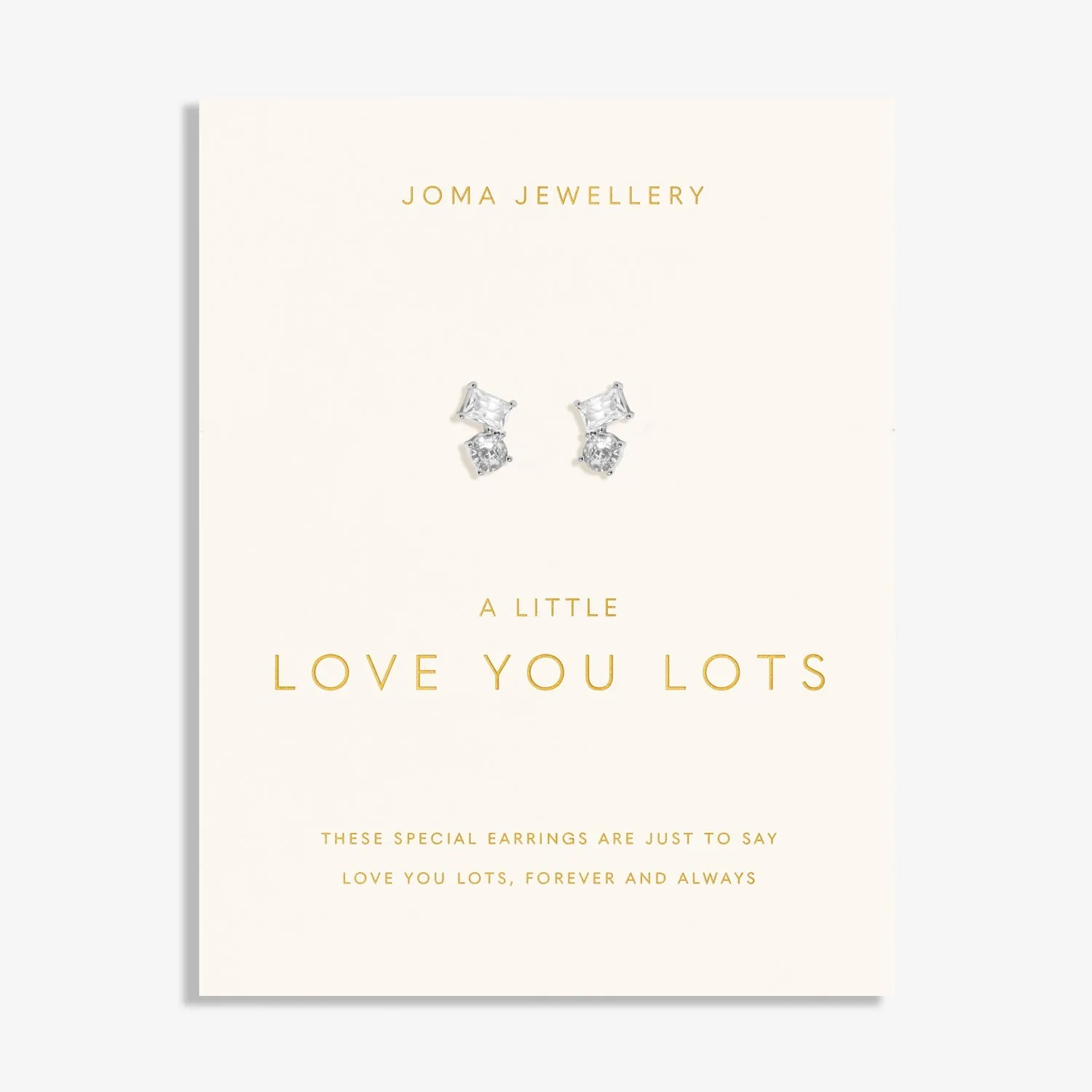 Love You Lots Love You Lots Silver Plated Earrings 8096