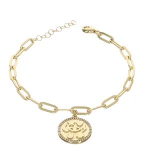 Lucky Coin Link bracelet