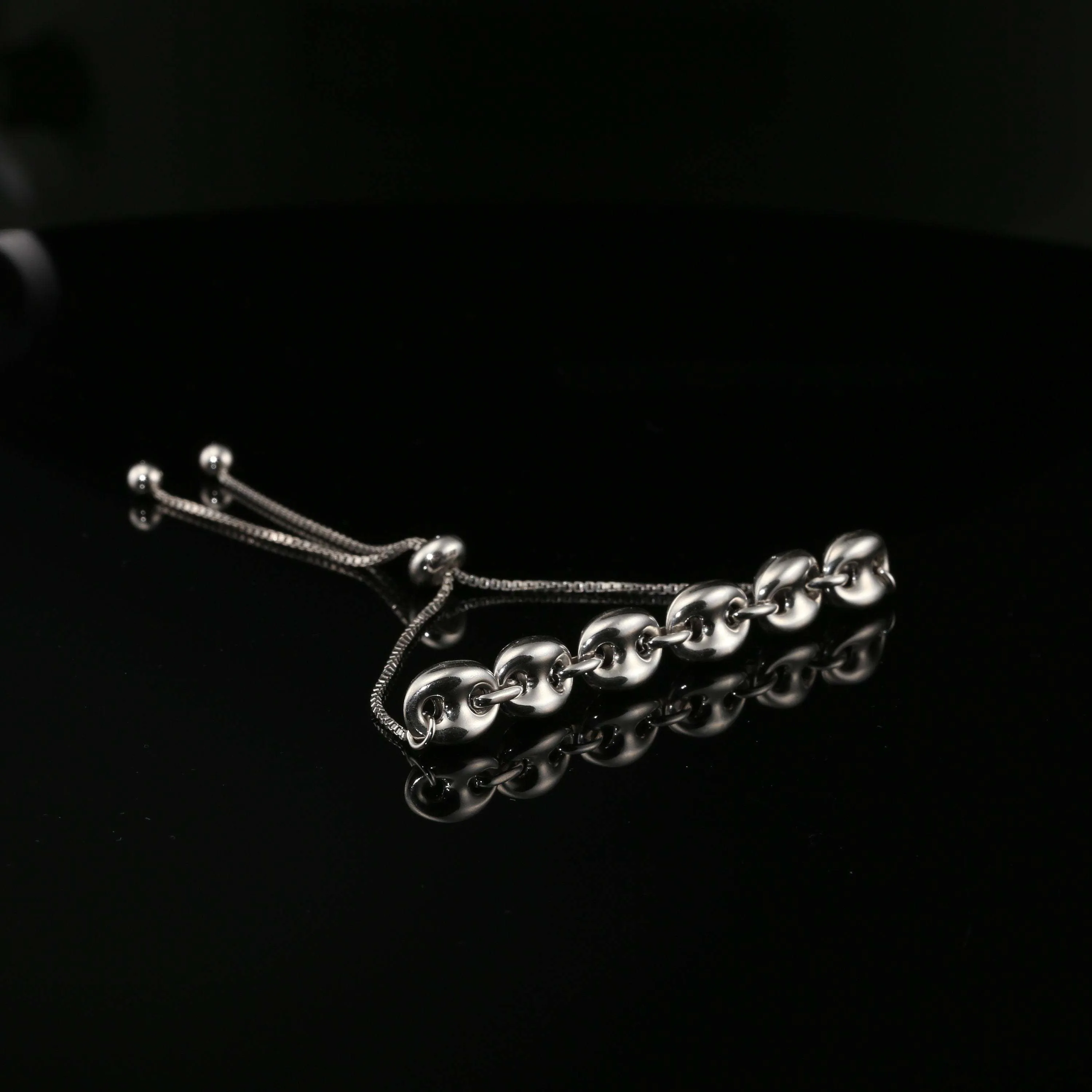 Mariner Link Bracelet with Box Chain in Sterling Silver