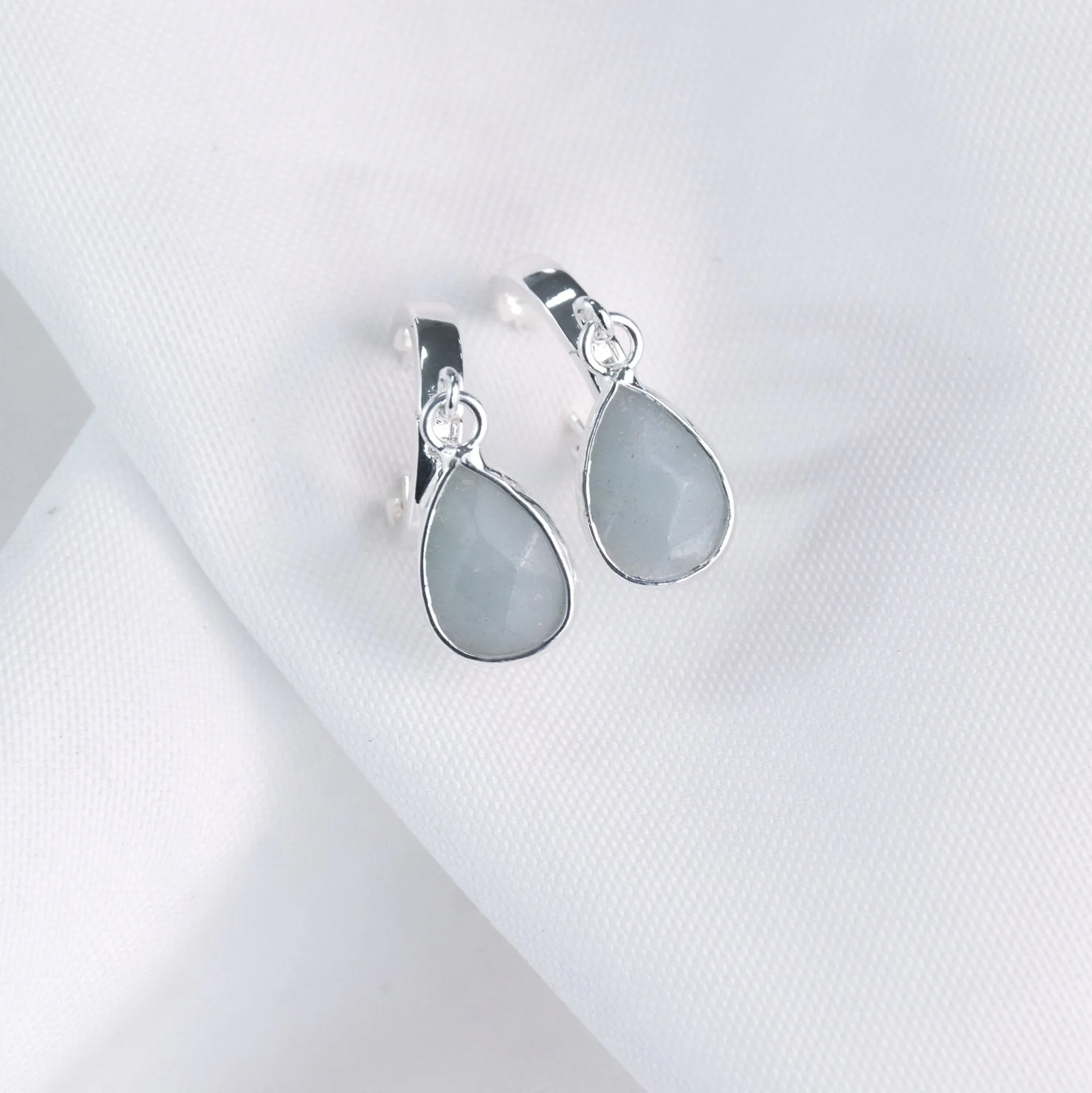 Meelup | Amazonite Sterling Silver Earrings