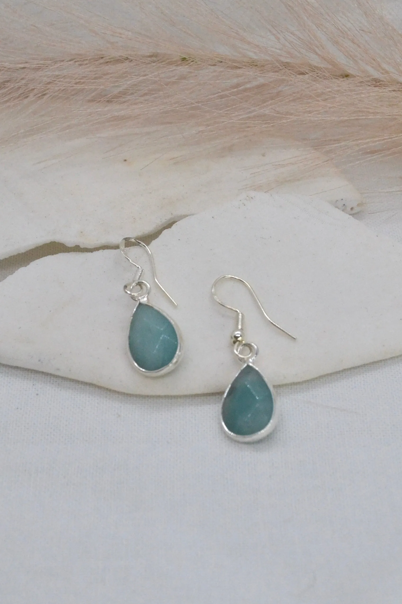 Meelup | Amazonite Sterling Silver Earrings