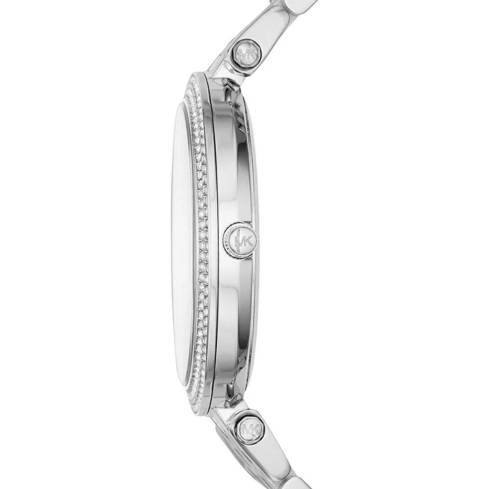 Michael Kors Darci Crystal Paved Silver Ladies Watch MK3404