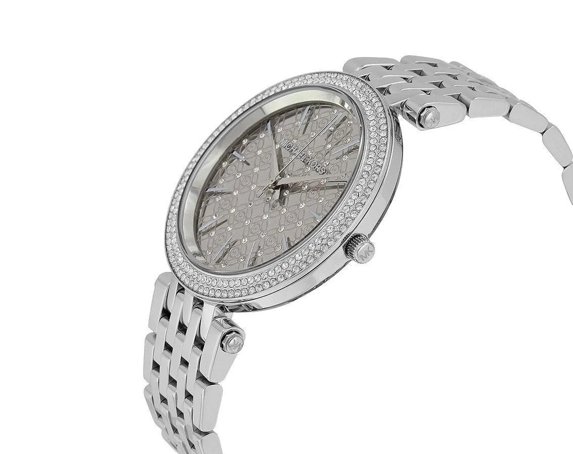 Michael Kors Darci Crystal Paved Silver Ladies Watch MK3404