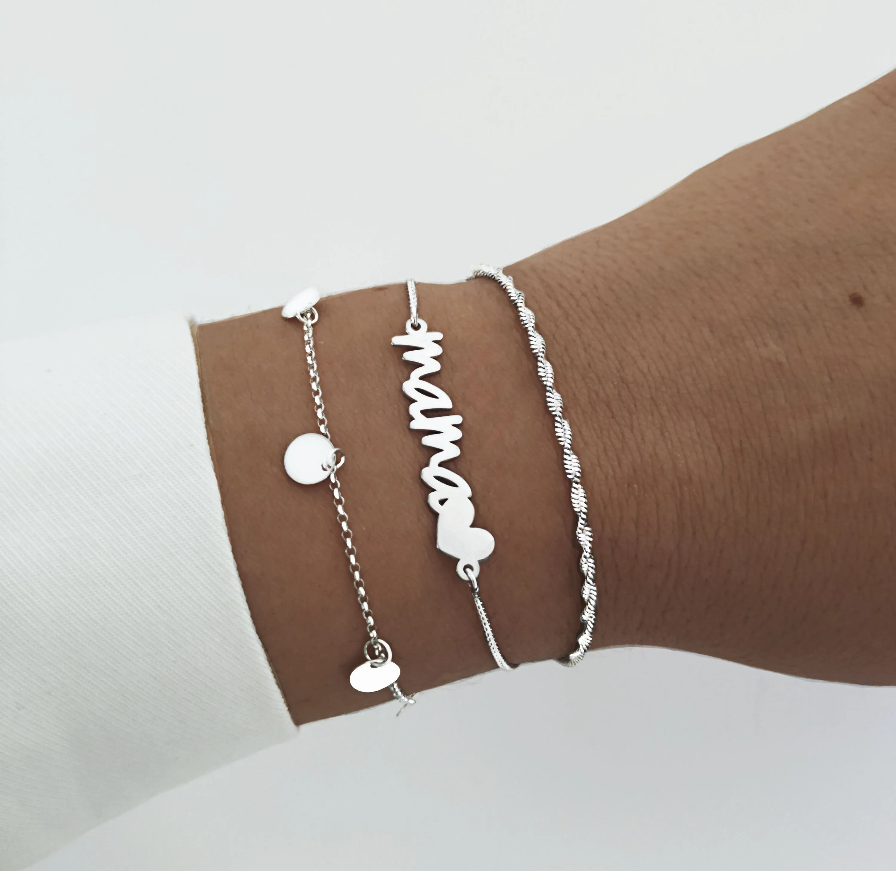 Mini Moons Silver Bracelet