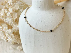 Necklace-Onyx   Gold