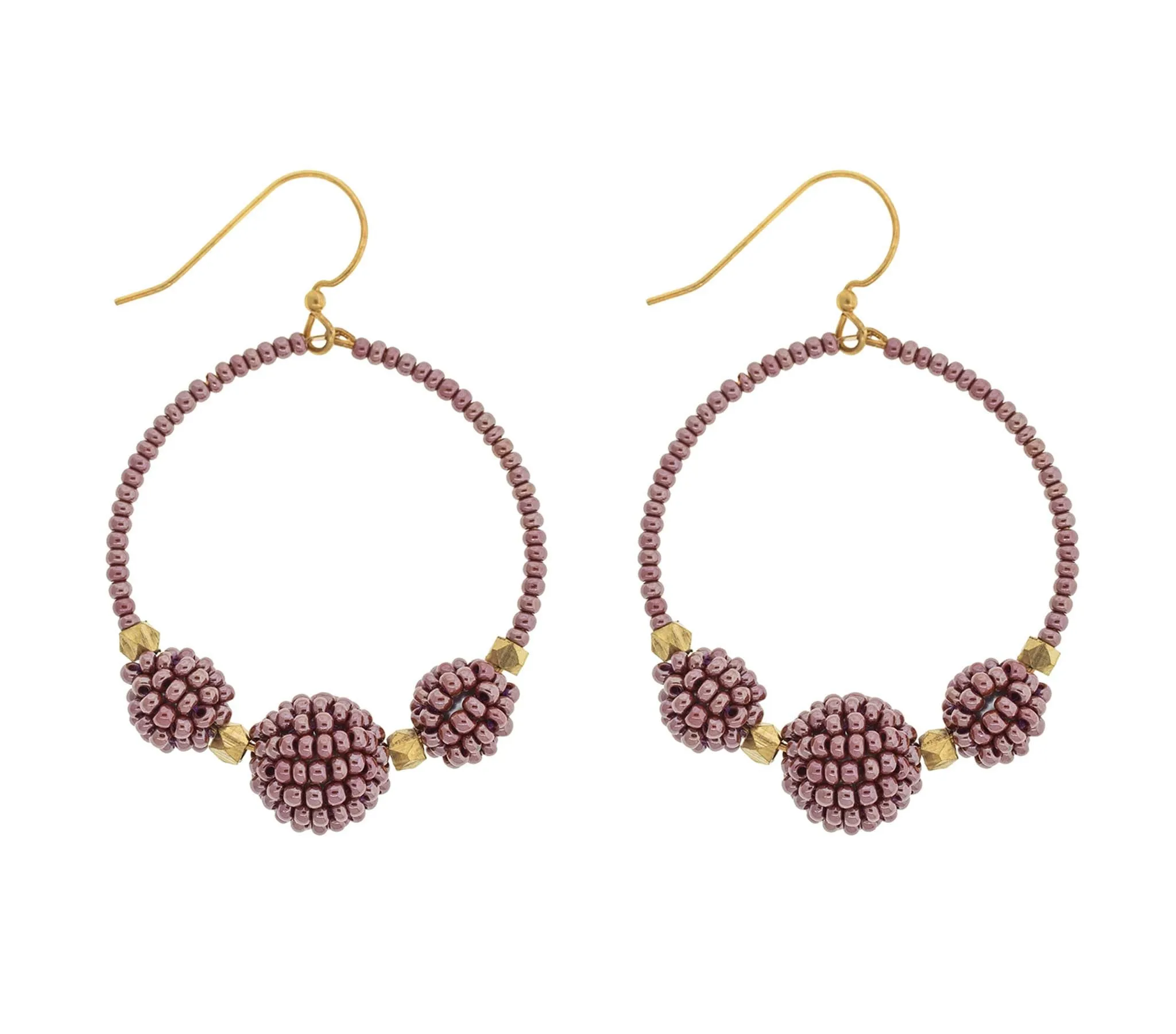 ***NEW*** <br>The Uptown Girl Hoops <br> Mulberry