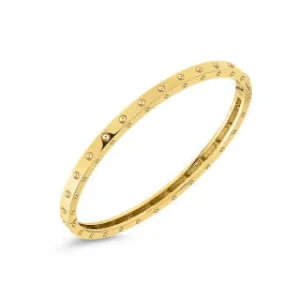 ROBERTO COIN POIS MOI OVAL BANGLE - 18K YELLOW GOLD