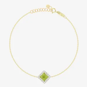 Roda Bracelet in Diamond and Peridot