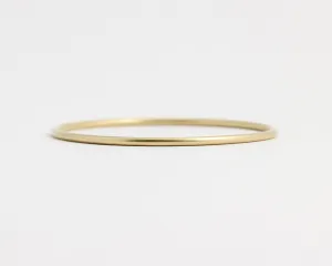 Round Yellow Gold Bangle