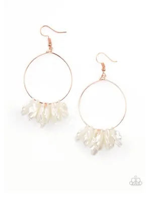 Sailboats and Seashells - Copper Earrings - Paparazzi Accessories