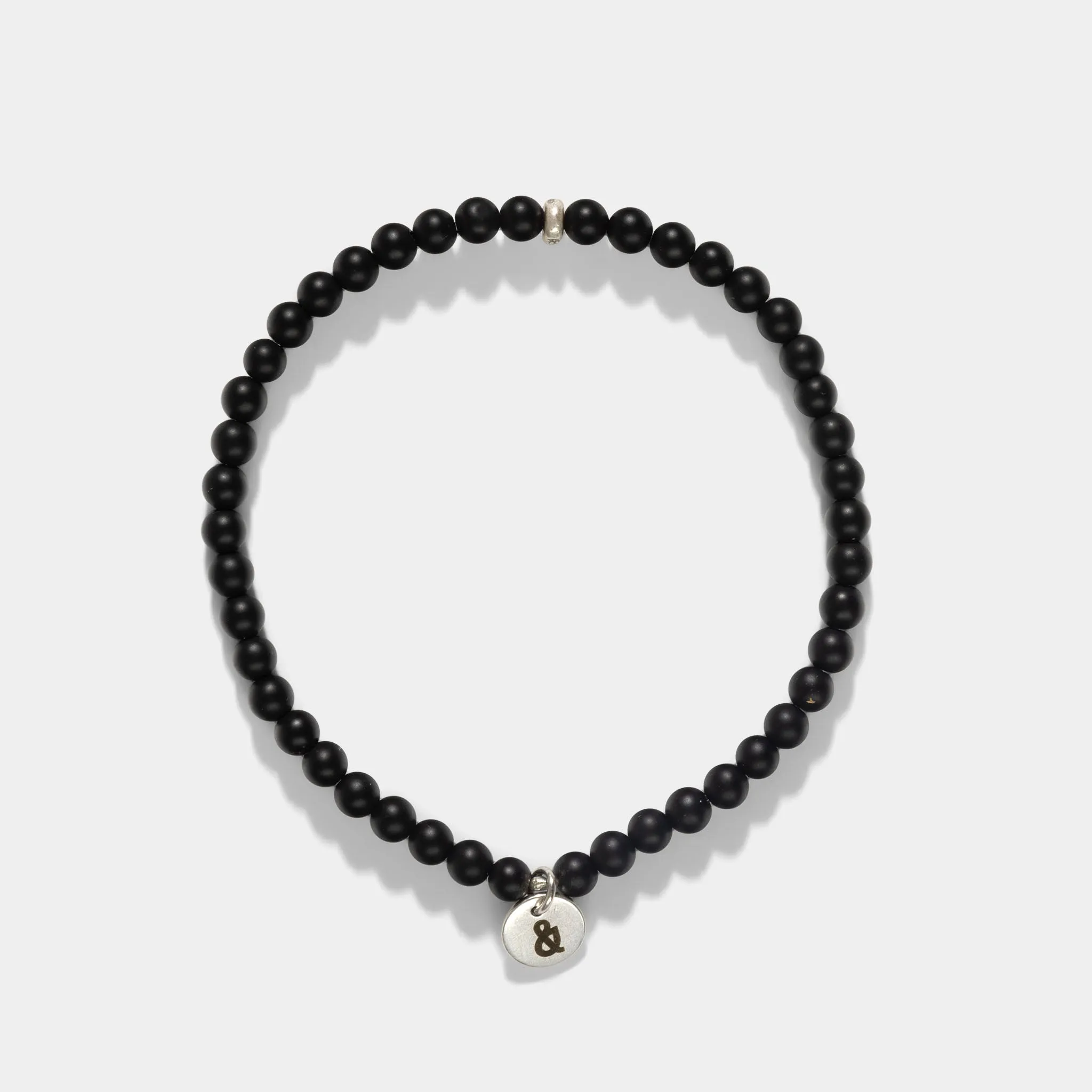 Shadow Nova - Onyx and Silver Bracelet