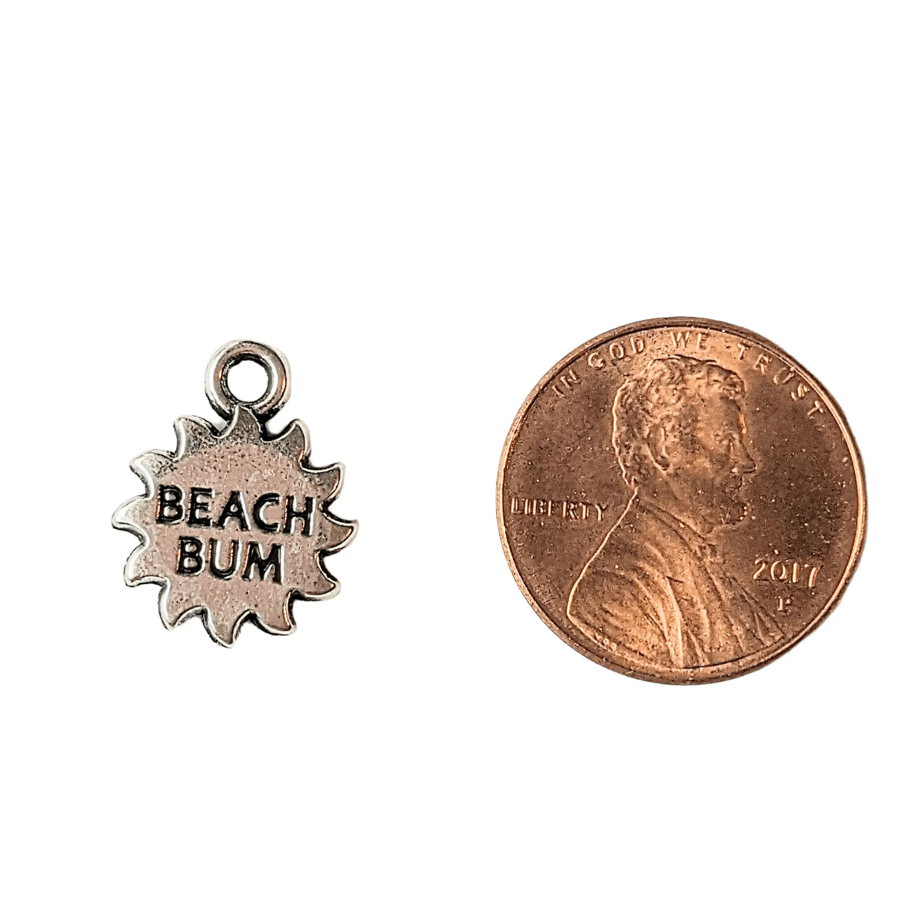 Silver Beach Bum Charm