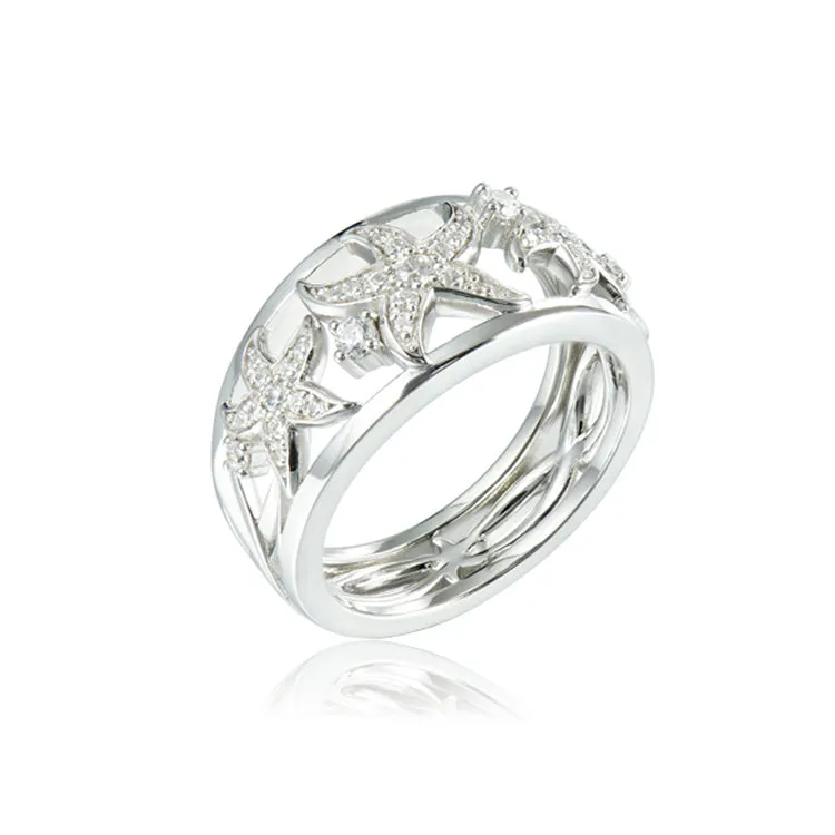 Starfish Ring, Sterling