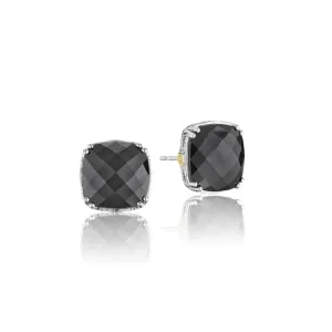 Tacori Bold Cushion Cut Hematite Stud Earrings SE12932