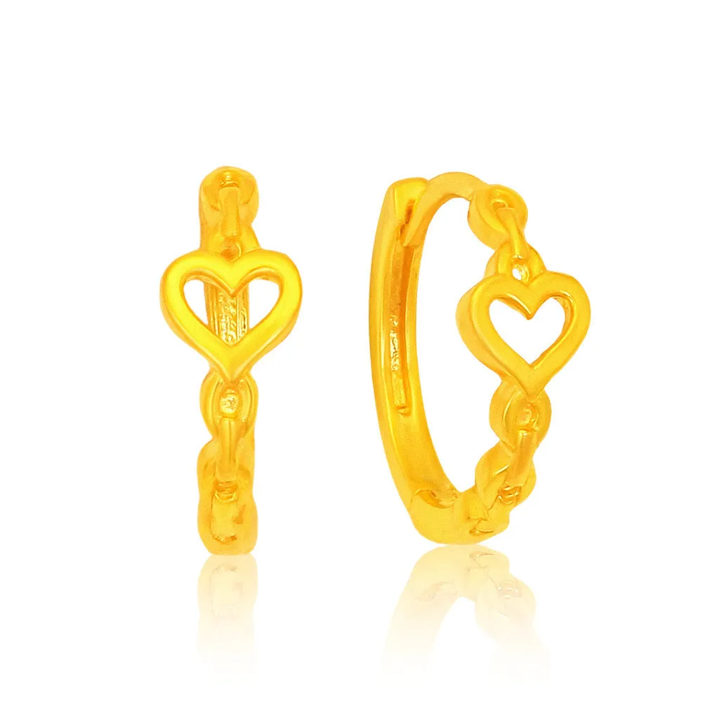 TAKA Jewellery 916 Gold Hoop Earrings