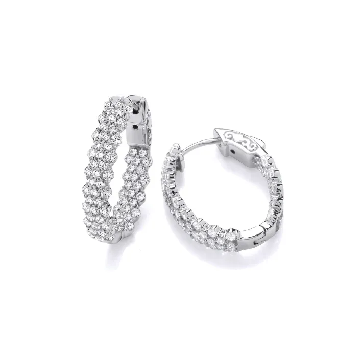 The Glitz and Glamour Hoop Earrings