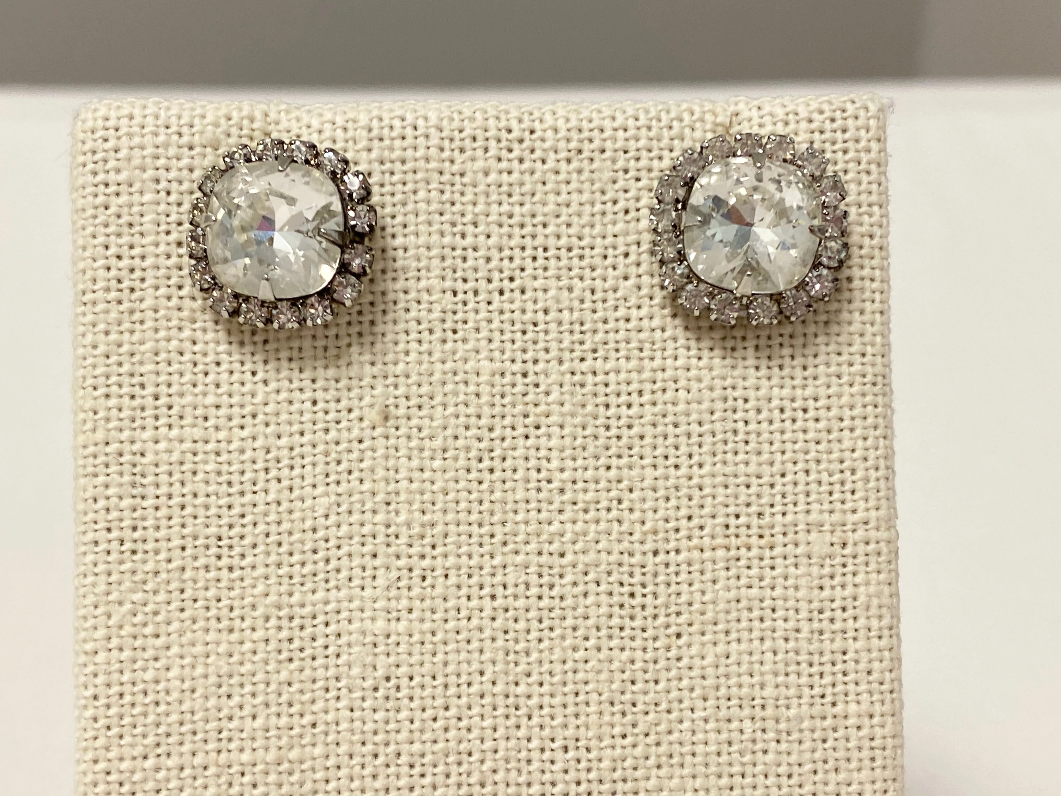 Vintage Gemstone Stud Earrings